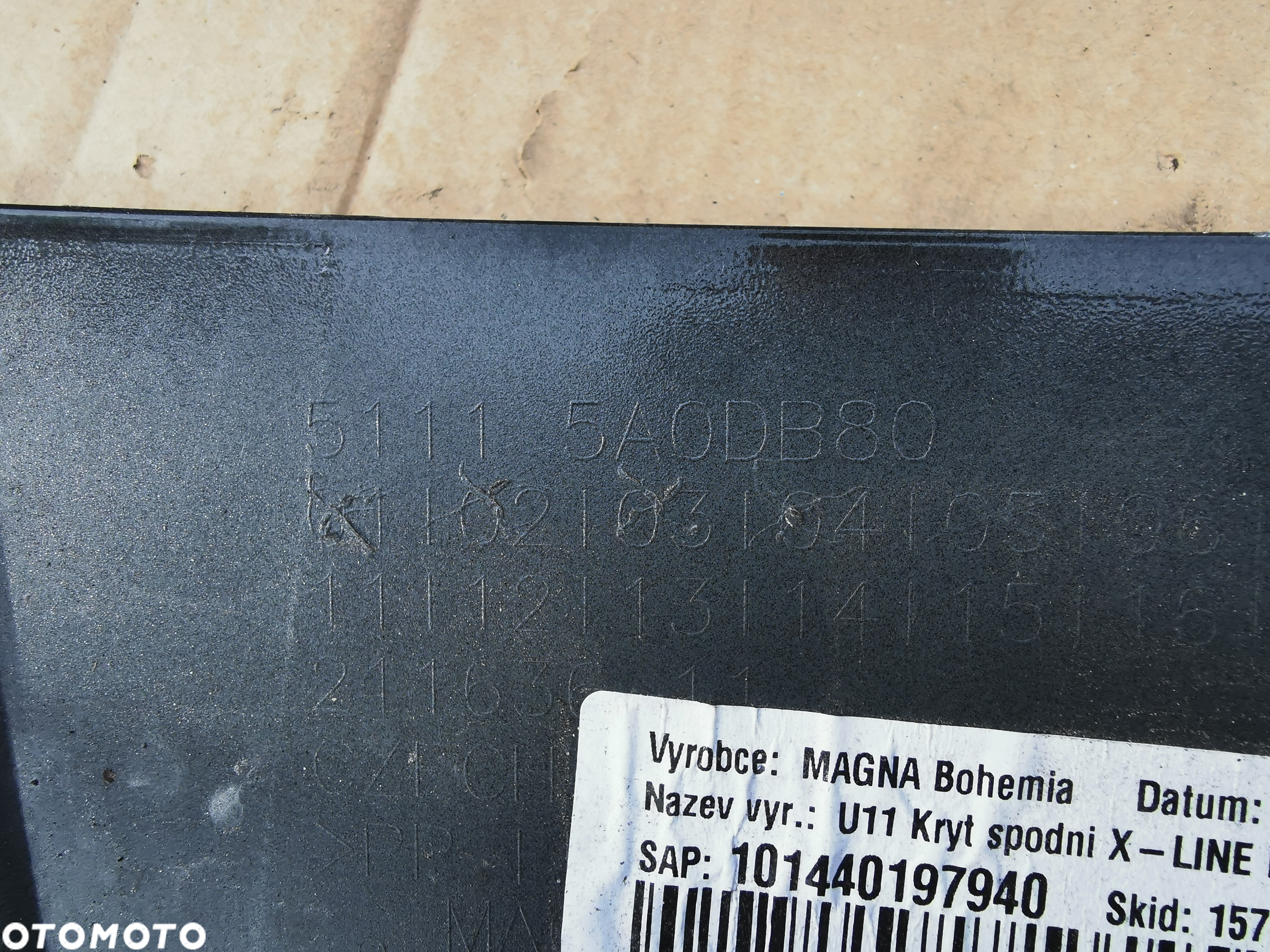 ZDERZAK PRZÓD PRZEDNI BMW X1 U11 X-LINE 5111 5A0DB80 SPOILER DÓŁ PRAWY LEWY ORYGINAŁ - 10