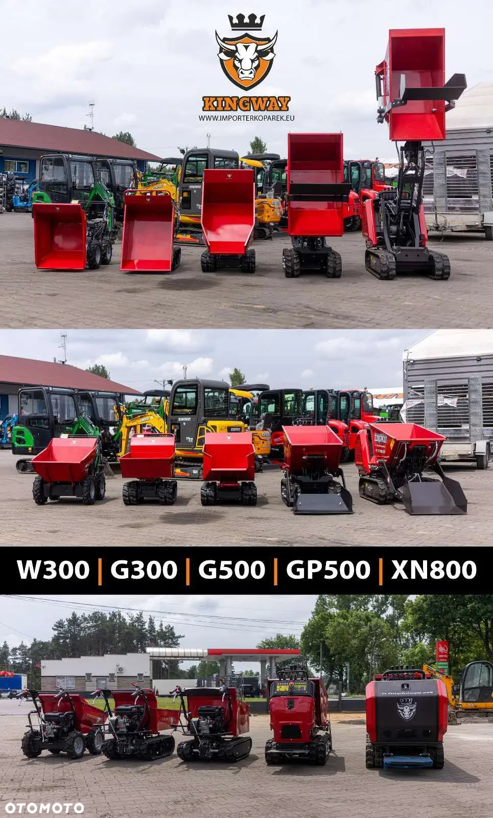Kingway Taczka spalinowa W300 kołowa - 17