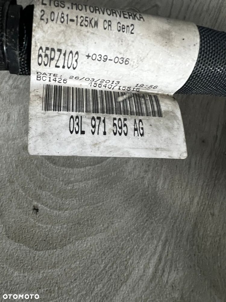 INSTALACJA WIĄZKA SILNIKA AUDI VW TIGUAN I LIFT 2.0 TDI 03L971595AG - 2