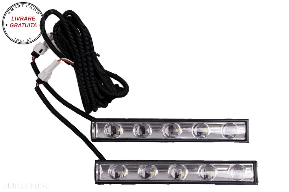 Lumini de zi dedicate LED DRL Crom Mercedes G-class W463 (1989-Up) G65 Design- livrare gratuita - 3
