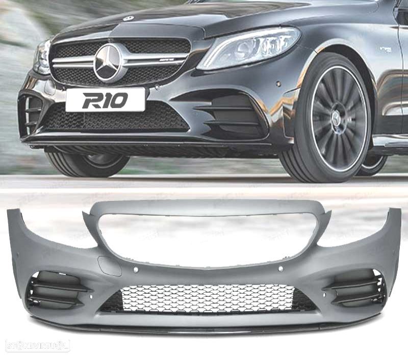 PARA-CHOQUES FRONTAL MERCEDES CLASE C W205 18-21 LOOK AMG - 1