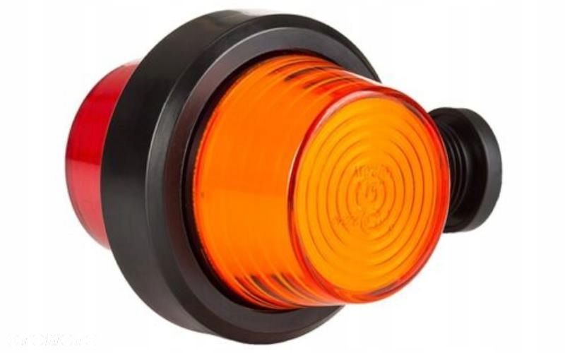lampa obrysowa krótka led pomarańczowo - czerwona do stopnia 12/24v - 1
