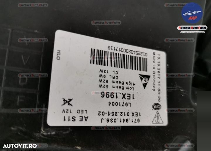 Far dreapta original Porsche  Panamera  971 2016 2017 2018 2019 2020 - 10