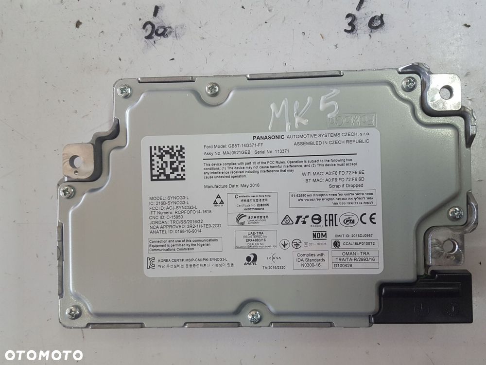 FORD MONDEO MK5 14r- MODUŁ STEROWNIK NAWIGACJI HS7T-14G370-FFB - 3