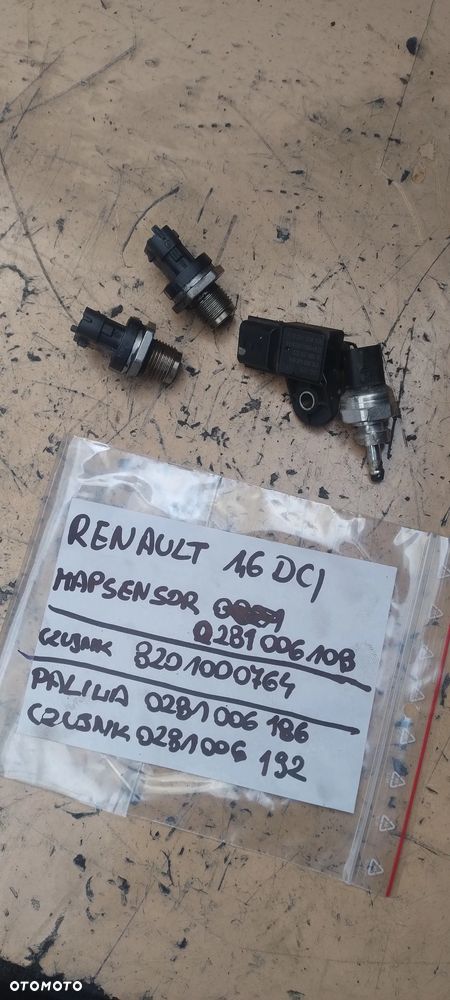 RENAULT 1,6DCI czujnik 0281006192  0281006186 mapsensor 0281006108 8201000764 - 1