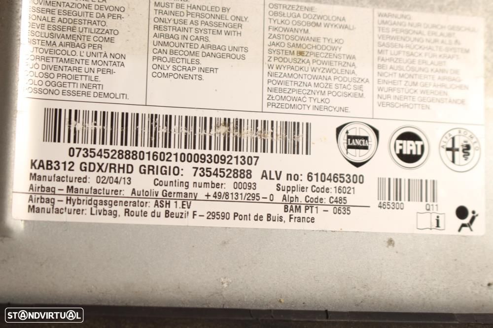 Airbag De Joelho Fiat 500 (312_)  735452888 / 610465300 - 6