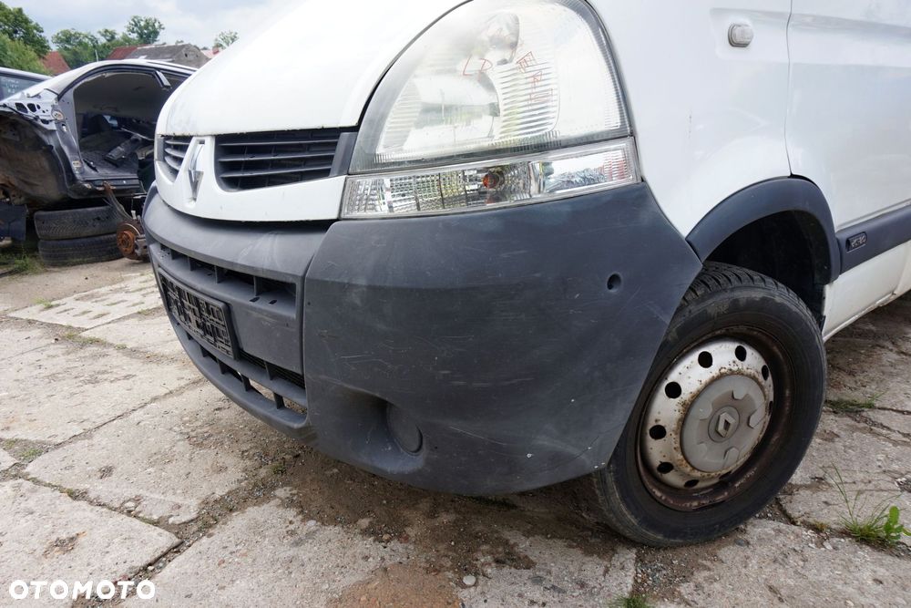 MASKA ZDERZAK BŁOTNIKI LAMPY MASTER II LIFT O389  RENAULT 2003-2010 BIAŁY PRZÓD KOMPLETNY - 8