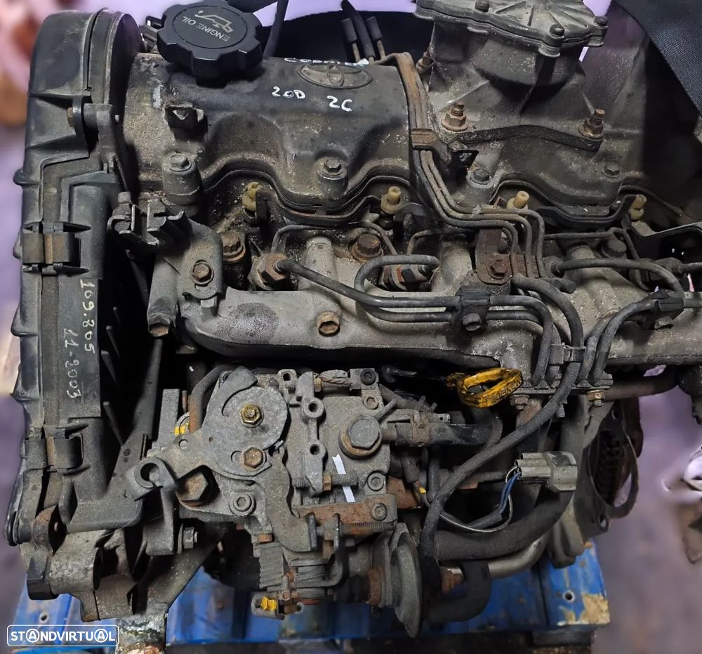 MOTOR TOYOTA COROLLA E10 E11 2.0D 2C 2C-E - 1