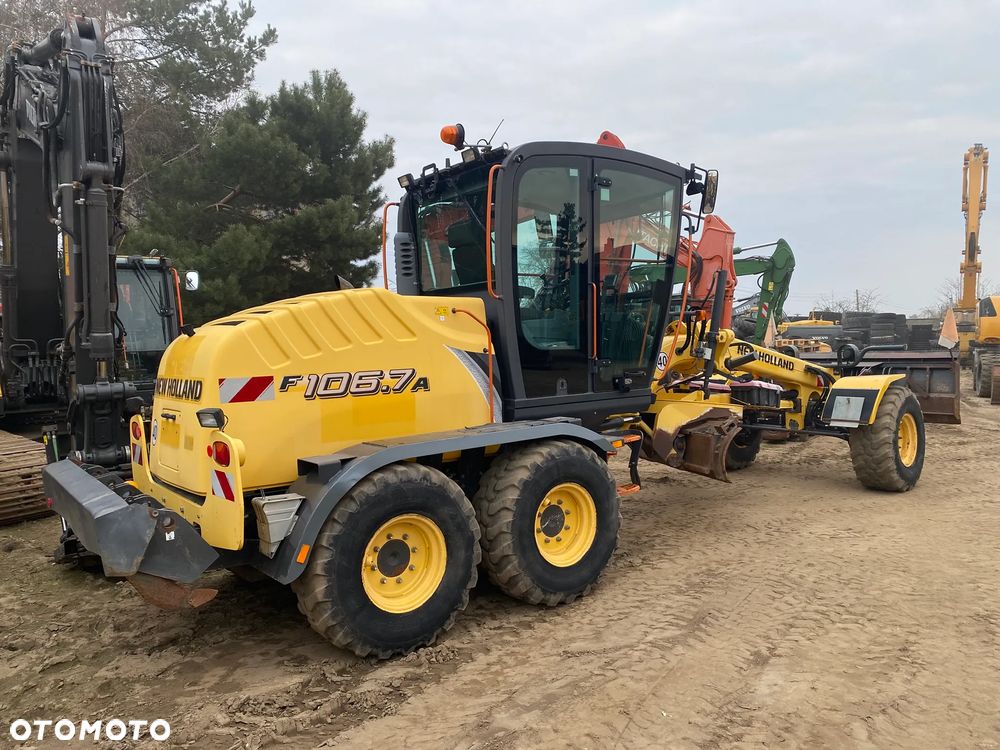 New Holland F106.7A, 7800 MTH, SYSTEM NIWELACJI TRIMBLE 3D, Z NIEMIEC, NAPĘD 6X6, ZRYWAK, PRZEDNI PŁUG, - 3
