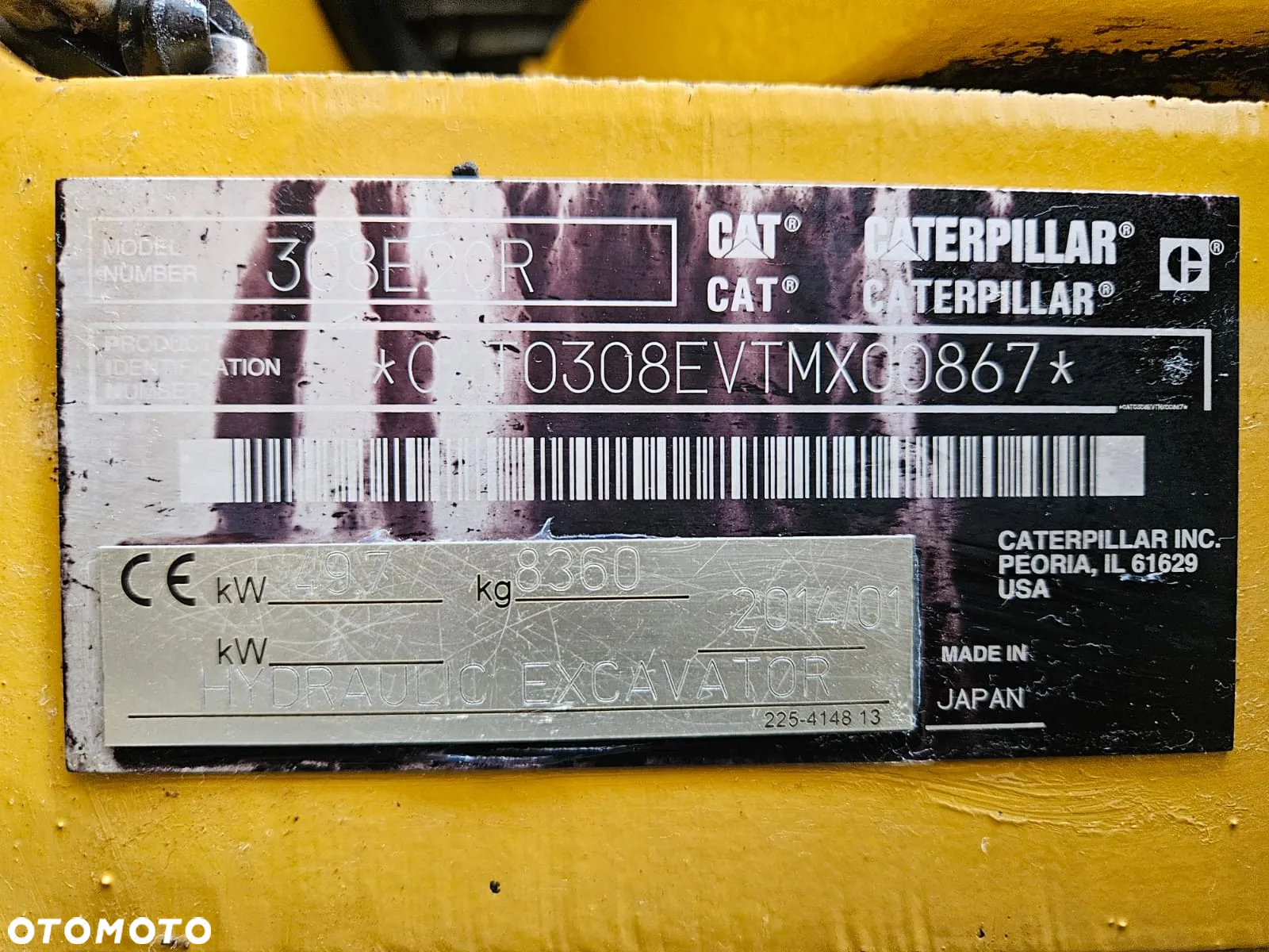 Caterpillar MINIKOPARKA CAT CATERPILLAR 308E2 CR 308 E2 307 309 2014R. ROTOTILT - 7
