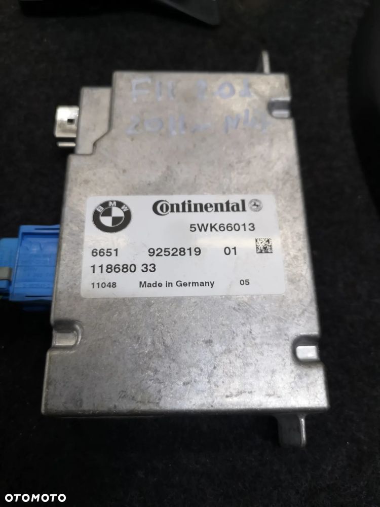 BMW F10 F11 MODUŁ 9252819 KAMERA KAFAS CONTINENTAL WIĄZKA KOMPLET OBUDOWA - 5