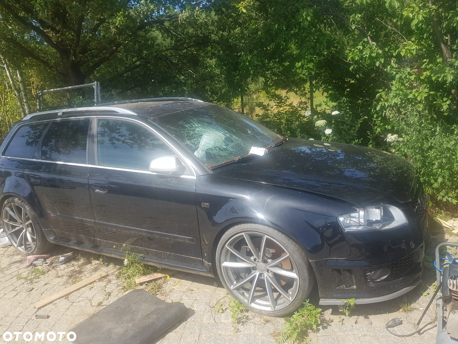Audi RS4 B7 4.2 skrzynia silnik zawieszenie przód kompletny klapa zderzak lusterko drzwi lampa hamulce - 6