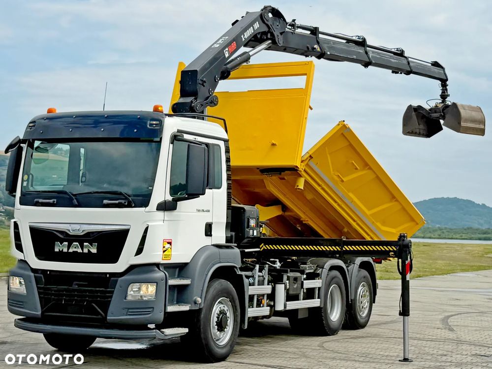 MAN TGS 26.400 *WYWROTKA 4,75m *HIAB X - HIDUO 188 E-3/PILOT *6x4 *STAN BDB - 3