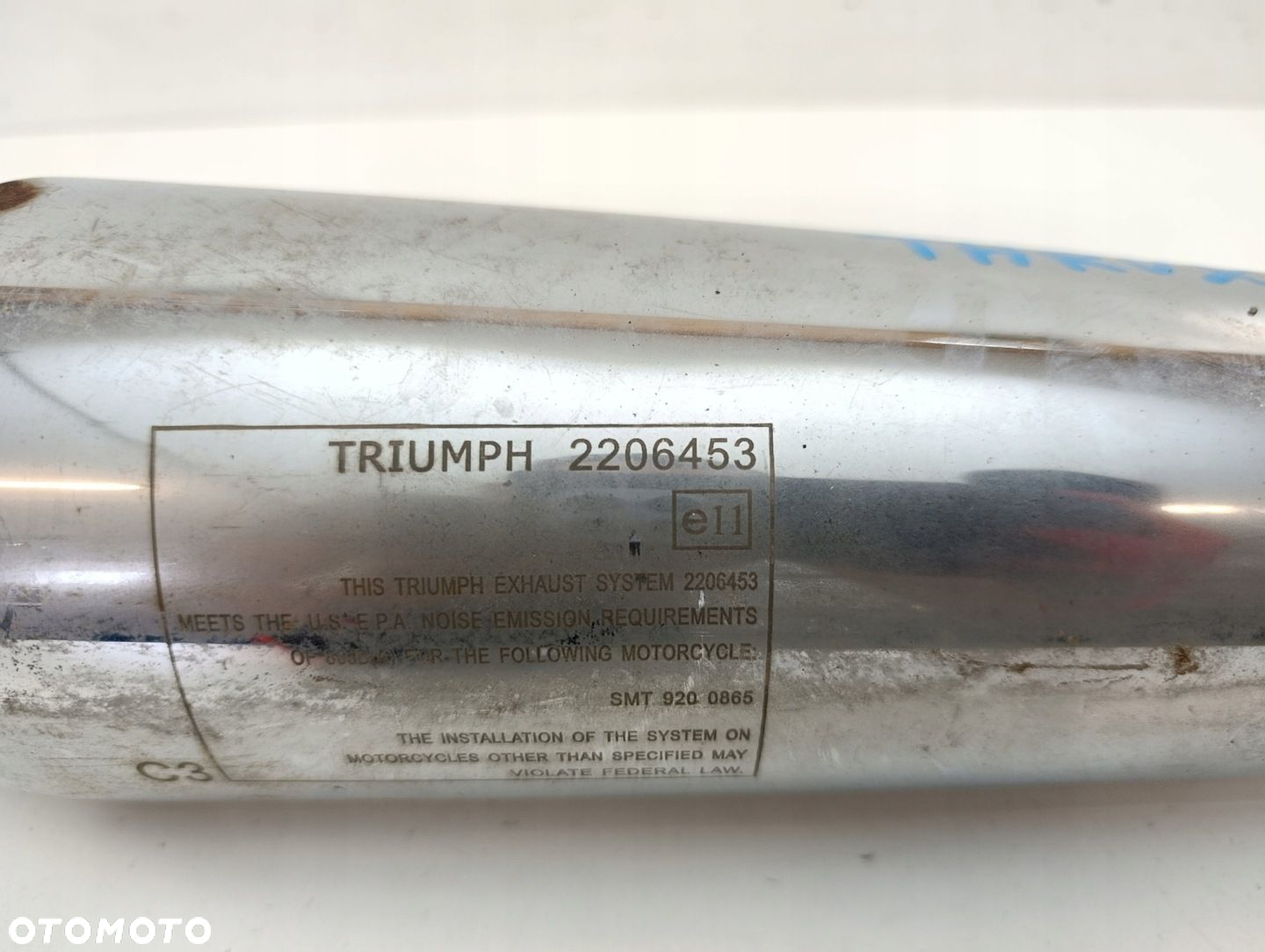 TRIUMPH THRUXTON 900 TŁUMIK WYDECH PRAWY - 9