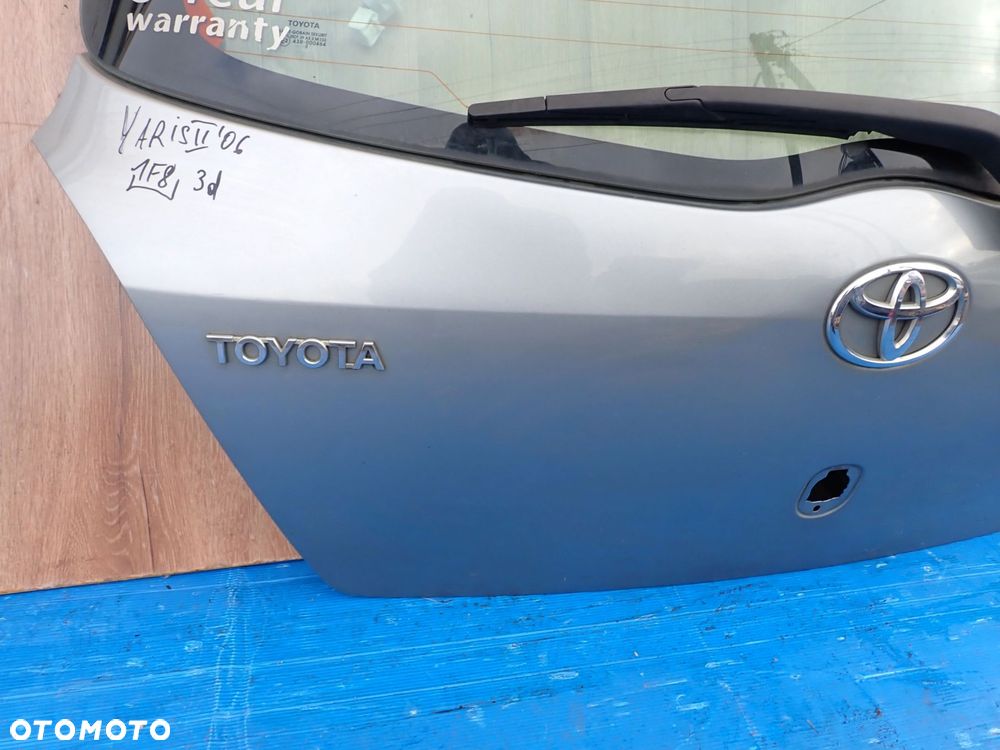 TOYOTA YARIS II 06- KLAPA TYLNA BAGAŻNIKA 1F8 - 3