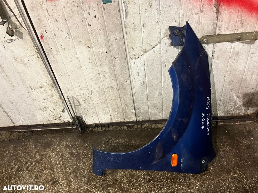 Aripa stanga fata Ford Fiesta MK5 facelift albastru 2005-2008 - 3