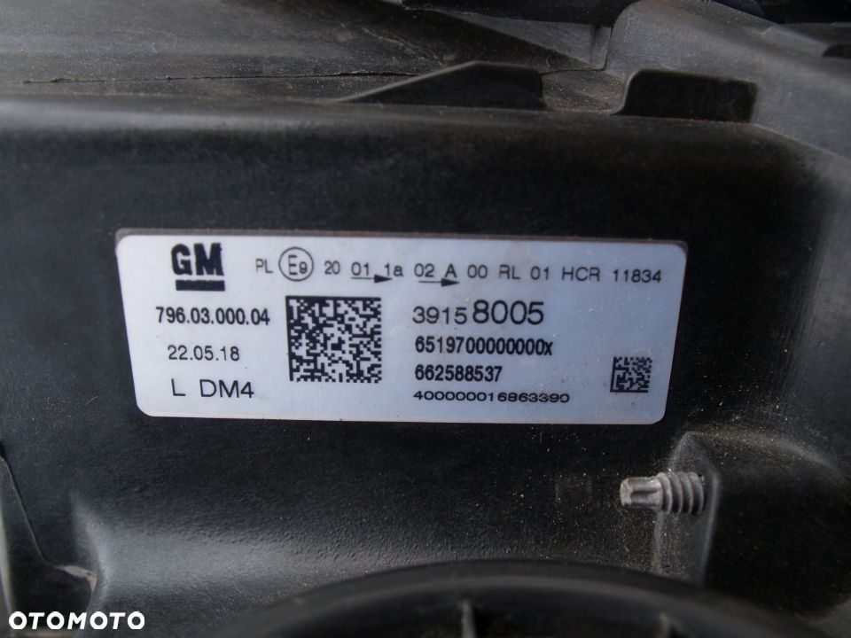 Opel Astra 5 Reflektor lewy lampa lewa V K - 5