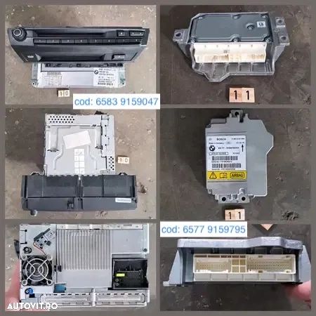 Plansa de bord bloc lumini ceasuri bord display navigatie grile ventilatie aeroterma originale BMW X5 E70 + LCI X6 E71 E72 h - 9