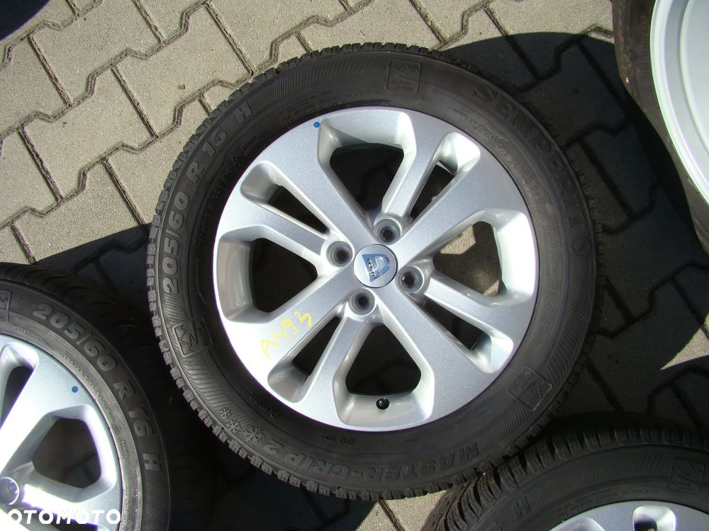 a493 4x100 6Jx16 Dacia Sandero Stepway Jogger opony zima 205/60 - 3
