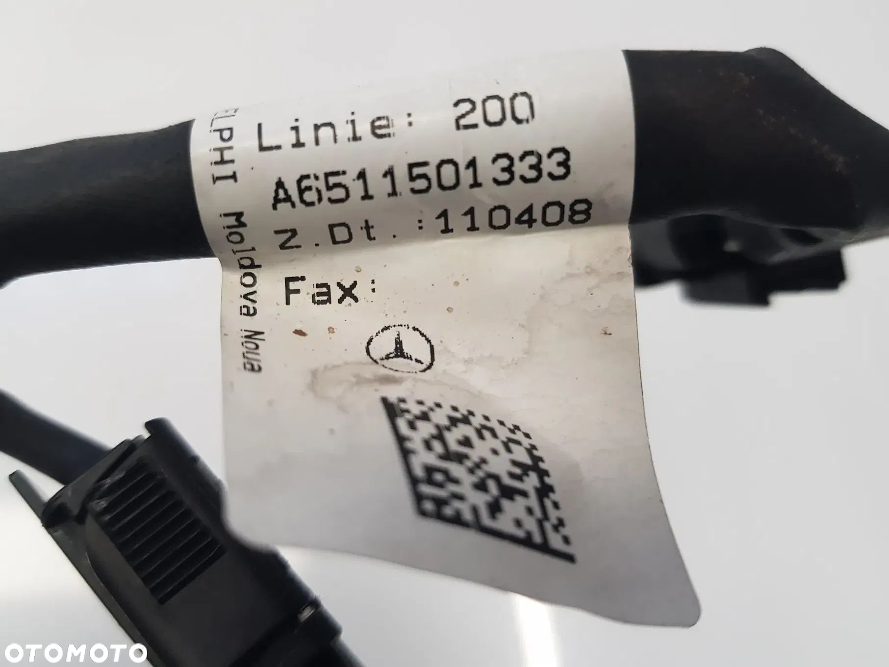 Wiązka instalacja świec żarowych MERCEDES 2.2CDI SPRINTER W906 VITO W447 W204 W212 A6511501333 - 5