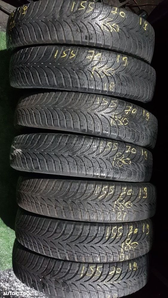 Anvelope 10x 155 70 19 brigestone iarna dot 18..22 mm 5 - 1