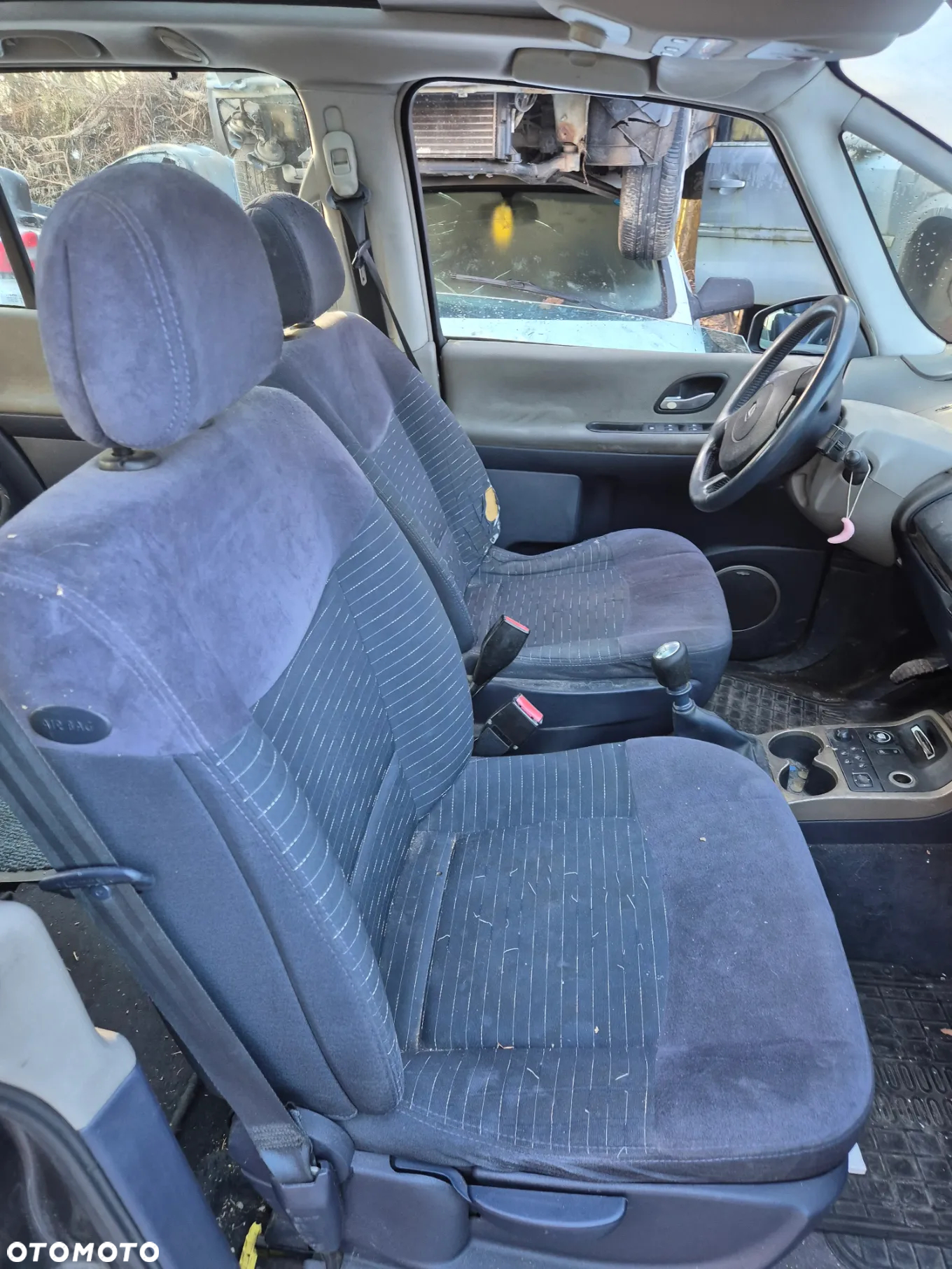 RENAULT ESPACE IV fotel fotele kanapa deska kokpit podsufitka boczek boczki klamka podłokietnik licznik prędkościomierz - 3