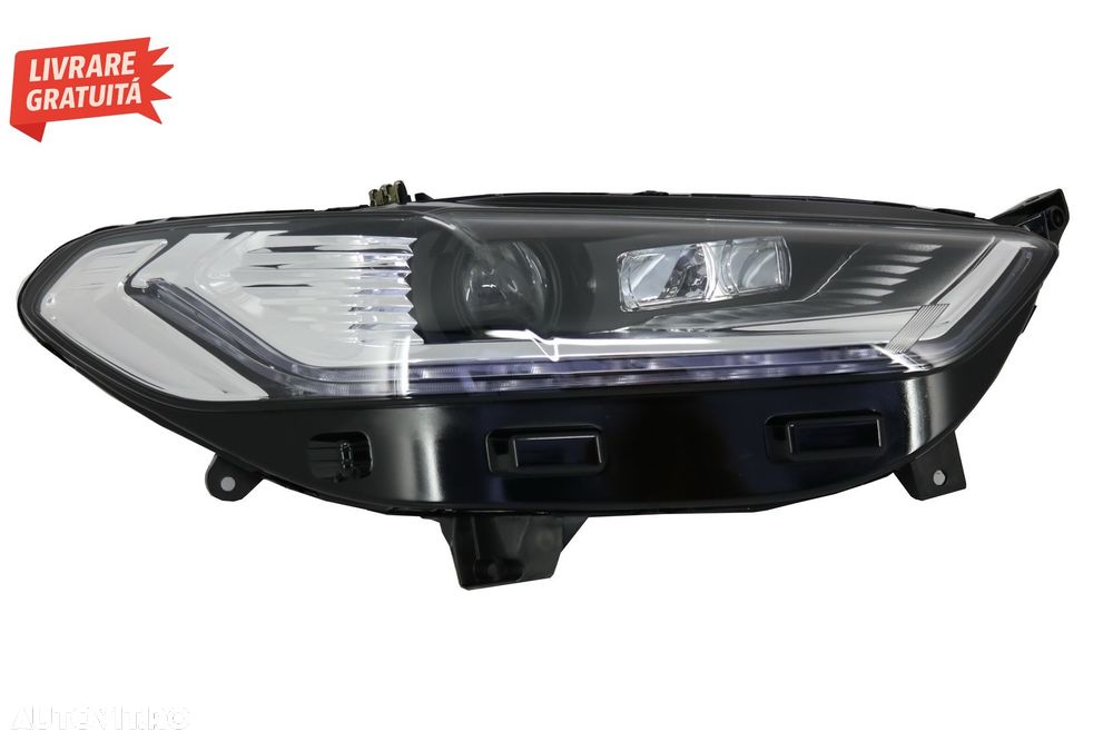 Faruri LED DRL Ford Mondeo MK5 (2013-2016) Semnalizare Secventiala Crom- livrare gratuita - 2