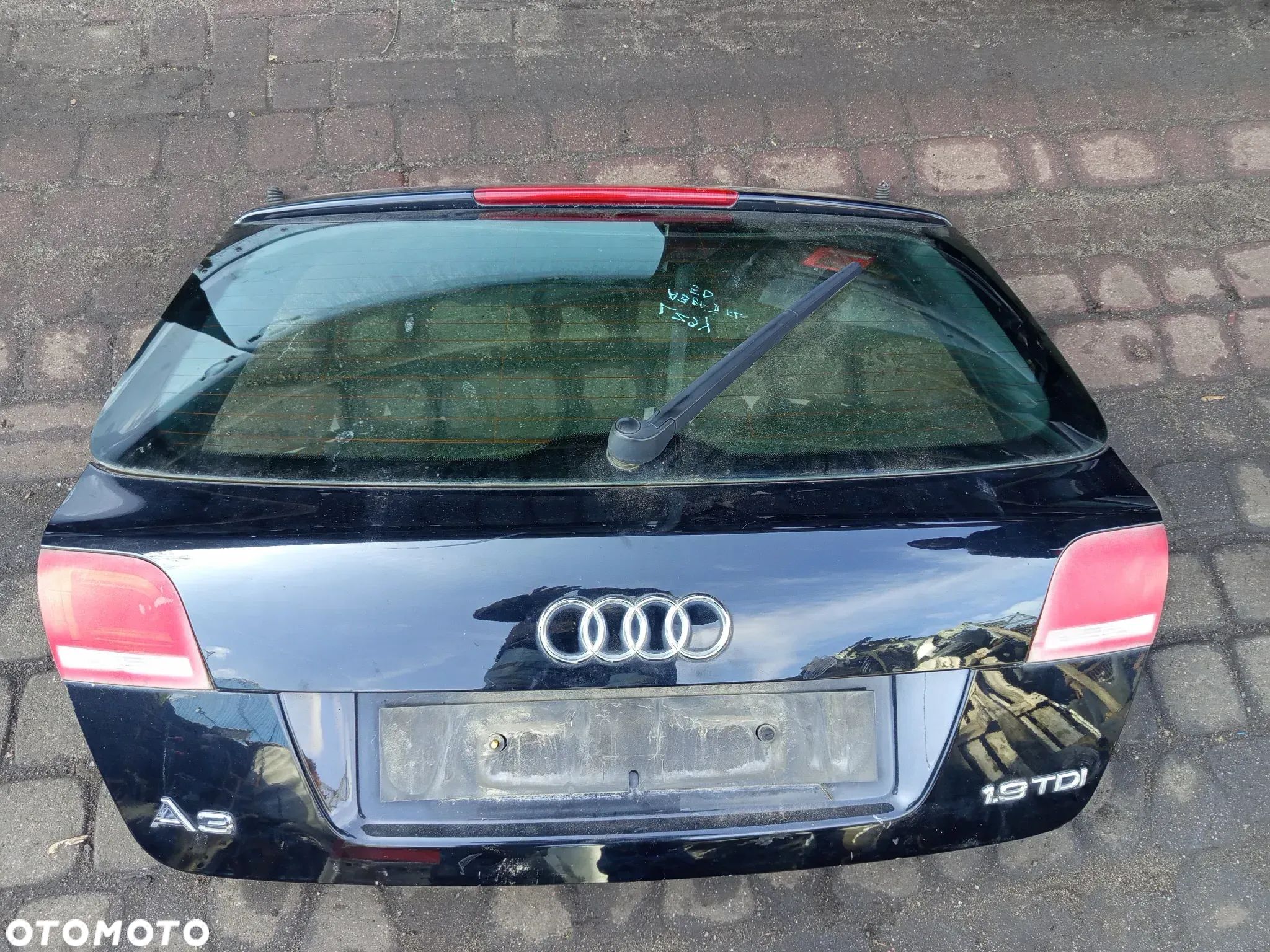 KLAPA AUDI A3 8P 5D KOD KOLORU LZGY ZAMEK SILNICZEK WYCIERACZKI - 1