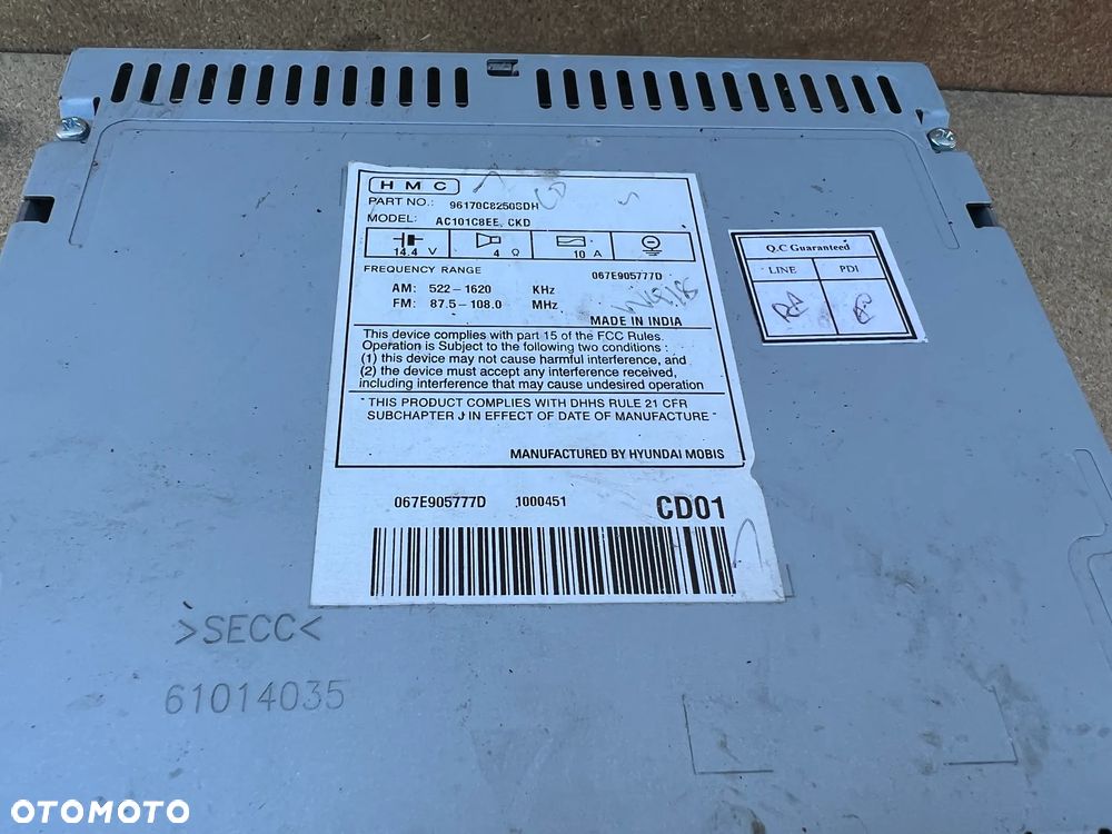 RADIO CD BLUETOOTH HYUNDAI I 20 II AC101C8EE - 5