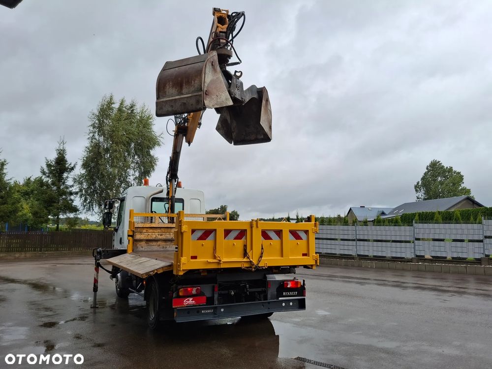Renault Midlum Wywrotka 3 Stronna HDS HIAB Żuraw Dźwig Hydroburta Łyżka Chwytak Obrotowy - 4