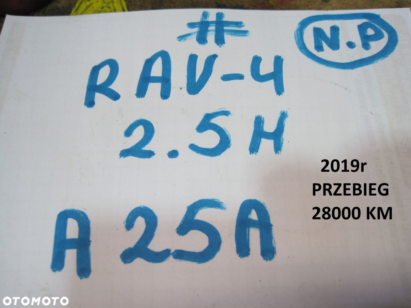 Silnik motor TOYOTA RAV4 V 2,5H A25A 28TYS KM kompletny - 7
