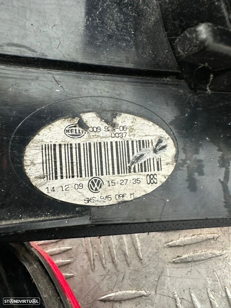 .Conjunto Farolins Tras Traseiro Esquerdo Direito Original Volkswagen VW Golf 6 Mk6 5k0945096M 5k0945095M 2008 - 2013 - 13