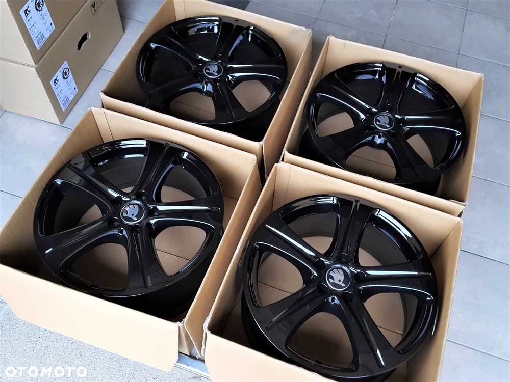 Alufelgi 18 5x112 Skoda Octavia Superb Kodiaq Karoq Enyaq Yeti Czarne ! 861# - 6