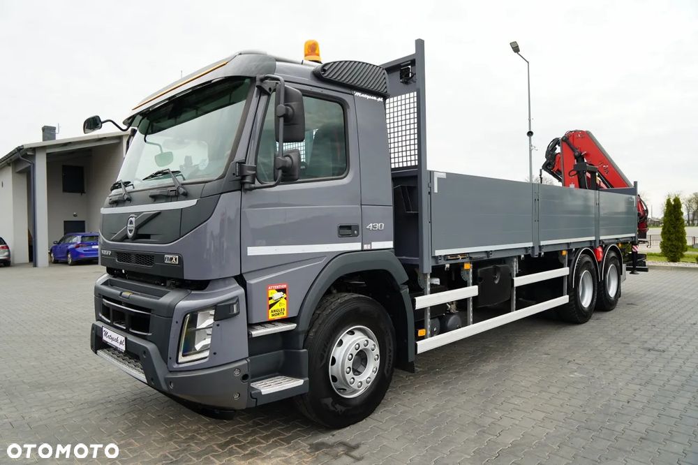 Volvo FHX 430 / SKRZYNIOWY- 7,15 M / HDS HYVA HC-183 / ROTATOR / WIDŁY DO PALET / PILOT - 12