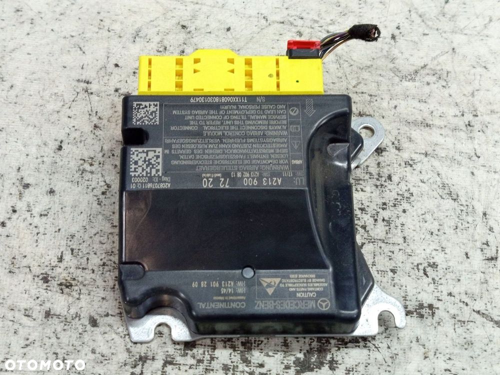 MERCEDES E W213 W238 MODUŁ STEROWNIK SENSOR AIRBAG A2139007220 - 2