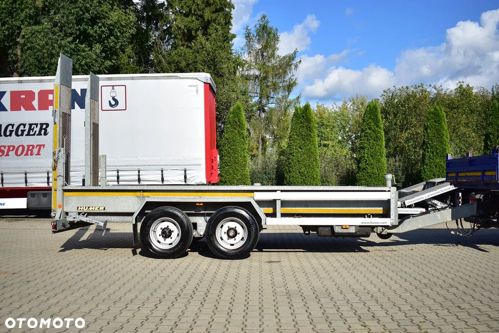 Humbaur /Humer przyczepa do przewozu maszyn budowlanych DMC : 8900 Kg / OCYNK/ Regulowane najazdy / Sprowadzona ! - 3