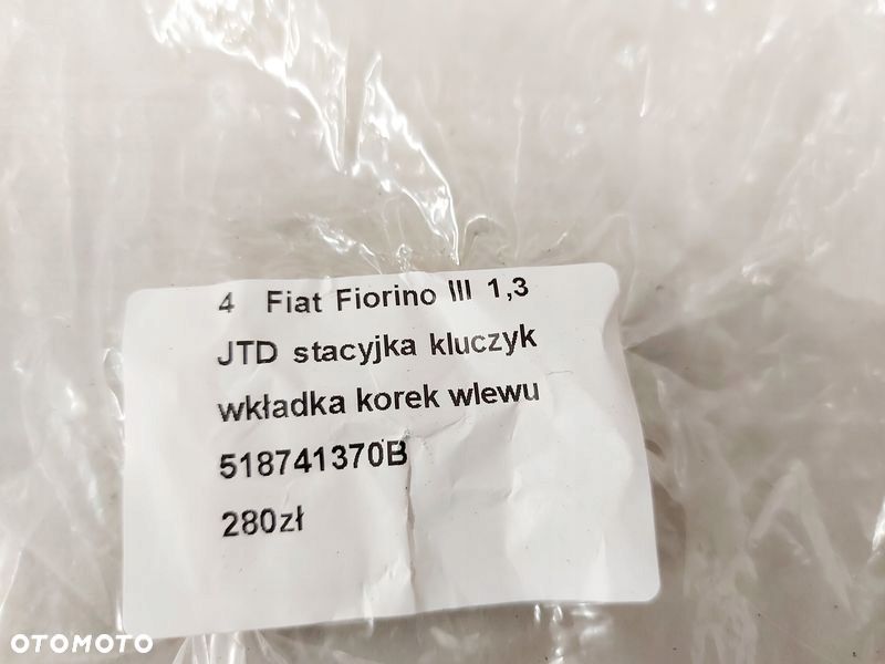 fiat fiorino 3 iii 1.3 jtd stacyjka kluczyk wkładka korek wlewu paliwa - 7