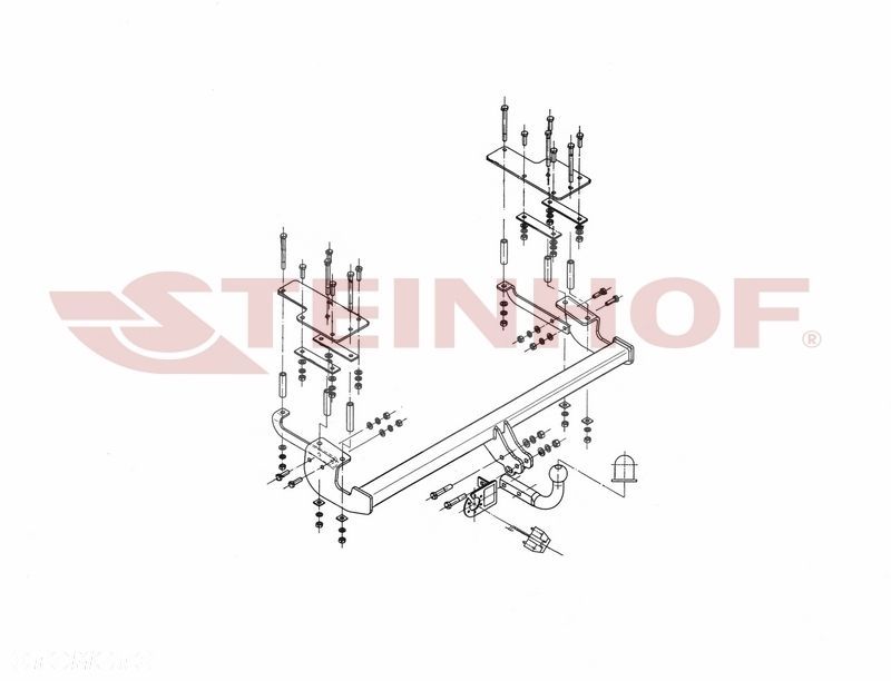 Hak holowniczy + WIĄZKA 7PIN do Suzuki SX4 5 drzwi od 2006 do 2013 - 3