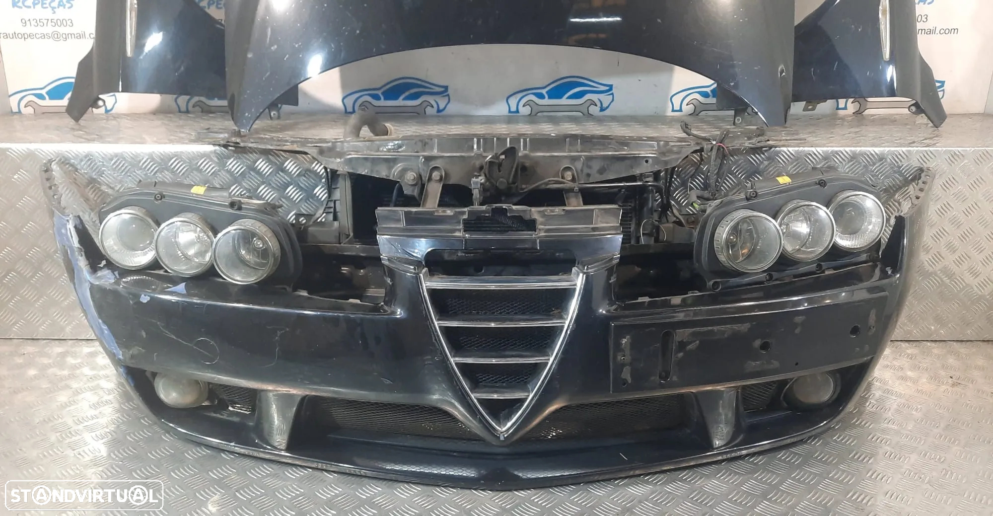 FRENTE COMPLETA ALFA ROMEO BRERA 159 SPIDER 939 CAPOT PARACHOQUES GUARDA-LAMAS OTICAS XENON RADIADOR VENTILADOR FRENTE FIBRA REFORÇO - 12