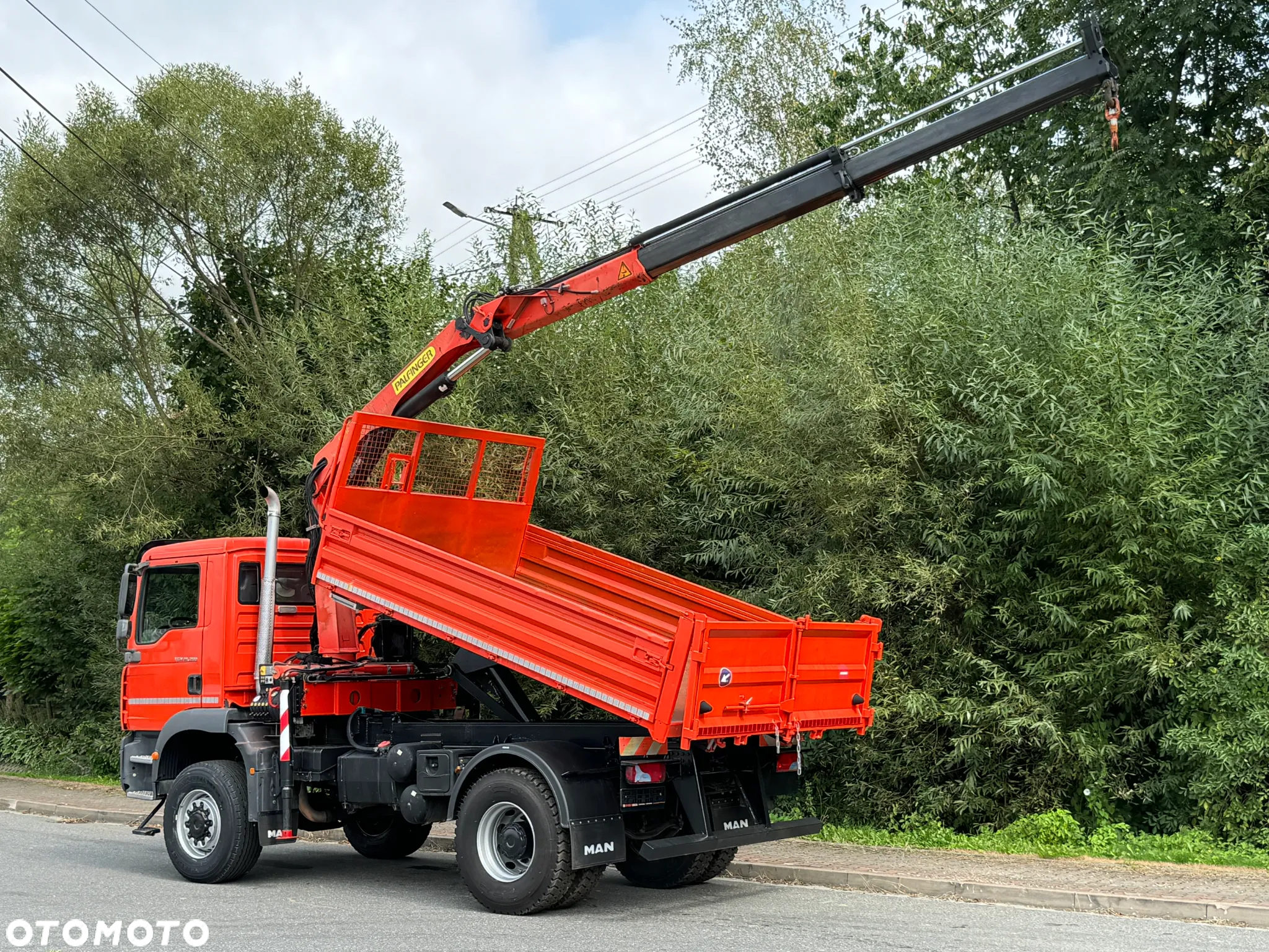 MAN TGM 18-280 MAN 4x4 HDS PALFINGER 105 KIPER WYWROTKA MEILLER BARDZO DOBRY STAN - 25