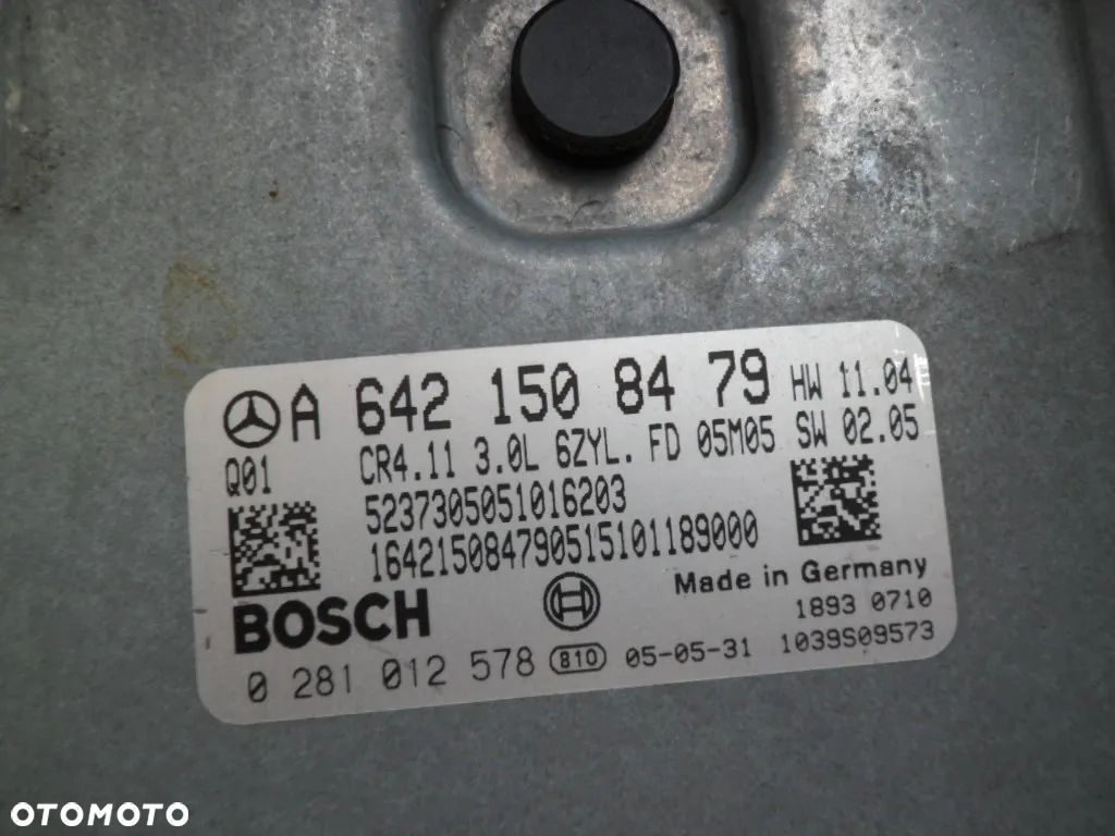 KOMPUTER ECU C W203 3.0 CDI A6421508479 0281012578 - 1