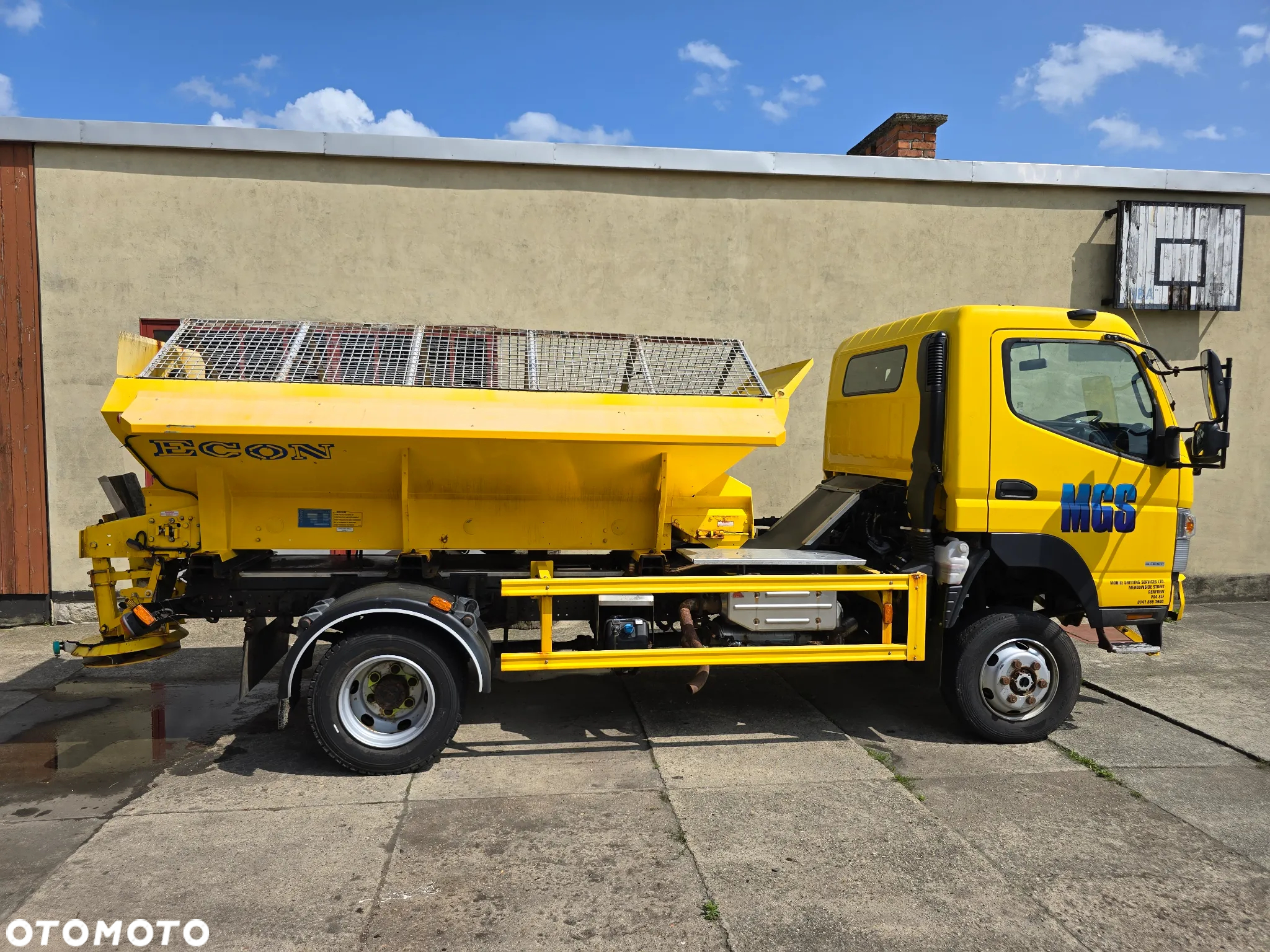 Mitsubishi CANTER 4x4 FUSO 180KM 6C18 Piaskarka Solarka Gritter Hydraulika Euro 6 - 7