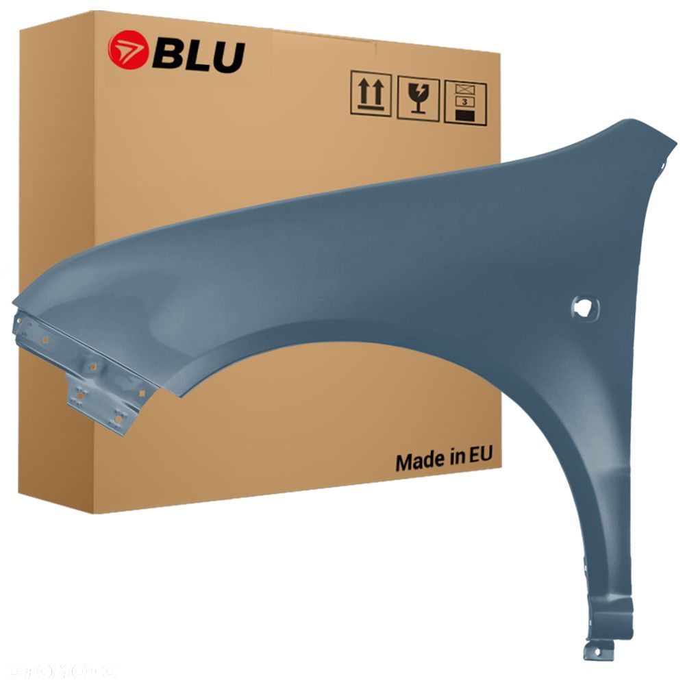 BLU Błotnik SKODA FABIA I 1 6Y 9901 lewy grafitowy 99-07 przód ocynk Graphite Grey - 1