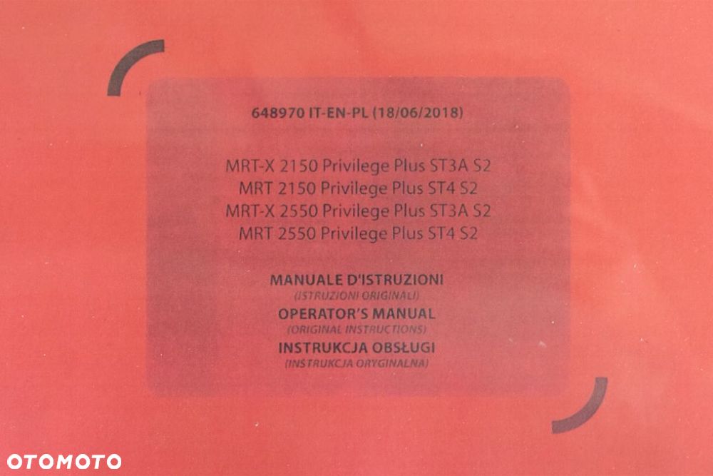 DTR, Instrukcja obsługi ładowarki teleskopowej Manitou - 2