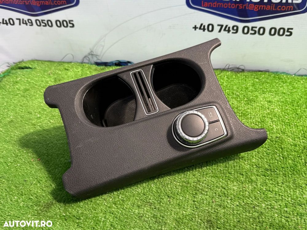 CONSOLA CENTRALA BORD /  SUPORT PAHARE /  JOYSTICK MULTIMEDIA  MERCEDES BENZ A180 CDI BlueEFFICIENCY W176 2015 1.5 DIESEL SEDAN COD OEM A1766800310 2012-2018 - 4