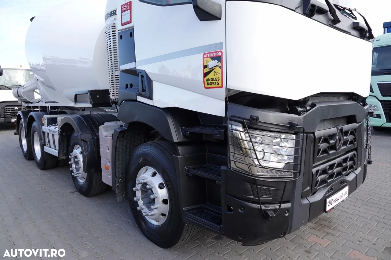 Renault C 430 / 8X4 / BETONER / BETON CONVERTER 9 M3 /  LIEBHERR / EURO 6 / JANTE ALIE /  2018 - 5
