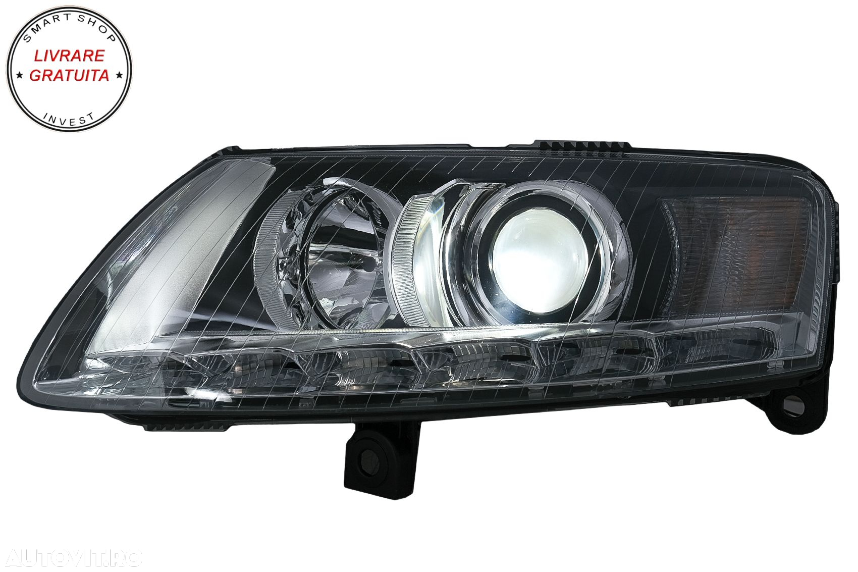 Faruri LED Audi A6 4F C6 (2008-2011) Conversie pentru Xenon la Facelift Design- livrare gratuita - 11