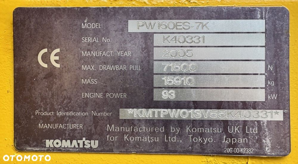 Komatsu PW160ES-7K - 12