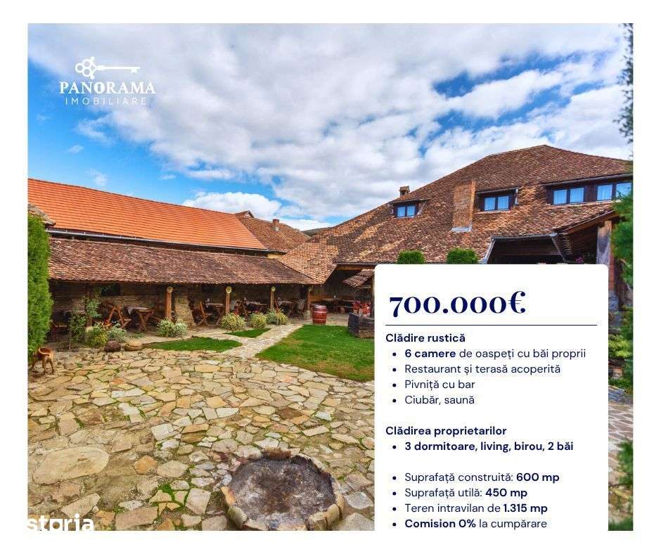 Pensiune rustică in Transilvania de vânzare în centrul comunei Saschiz - Imagine principală: 2/20