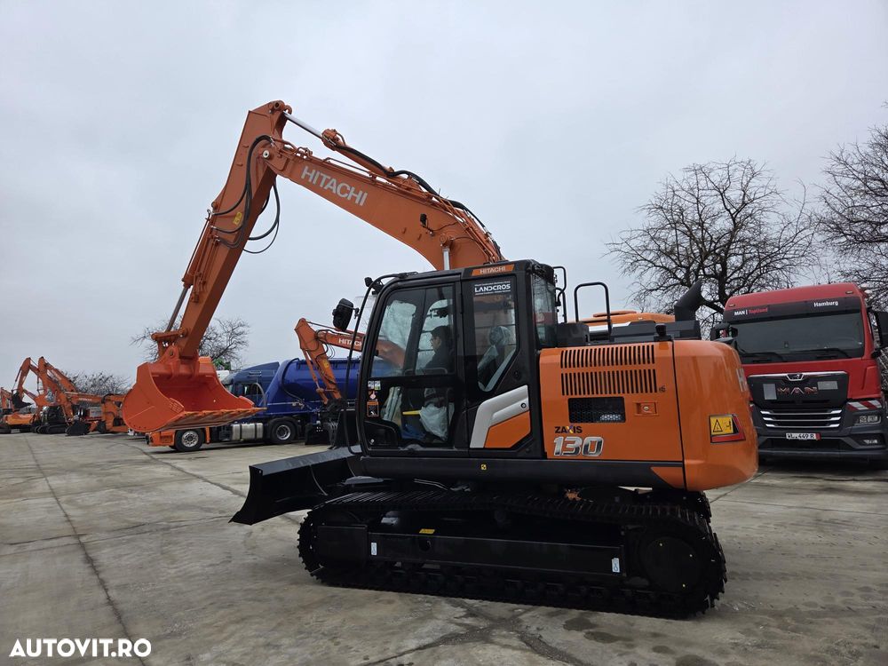 Hitachi LANDCROSS ZX130-7, 2025, 15,5t, LAMA, Ad sapare 7m, Inst picon, Inst rotire, camera spate, camere laterale, latime 2,49m, consum 5,5l/ora, ridica 7,5tone, garantie extinsa, posibilitate leasing-PROMOTIE 129.900 EUR+Tva - 3